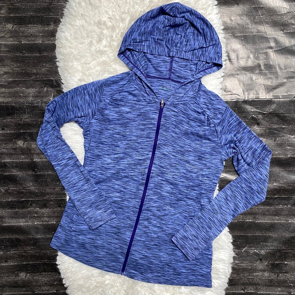 COLUMBIA BLUE PURPLE ZIP UP JACKET ACTIVEWEAR OUTDOOR HIKING